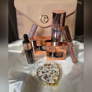Revolution Makeup Bundle + Giorgio Armani Cosmetic Bag